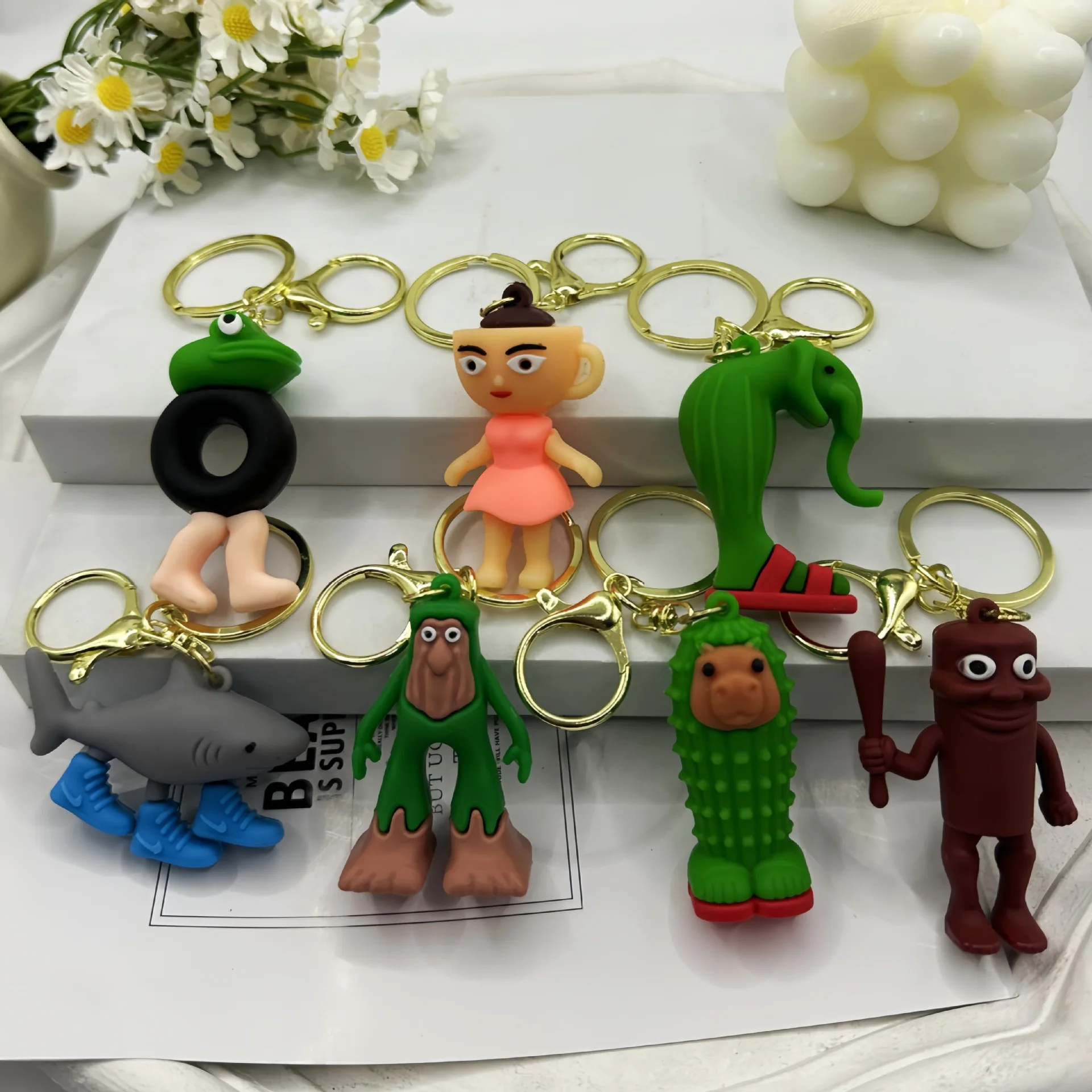 Tralalero Tralala Tung Sahur Figure Toy Doll Keychain Desktop