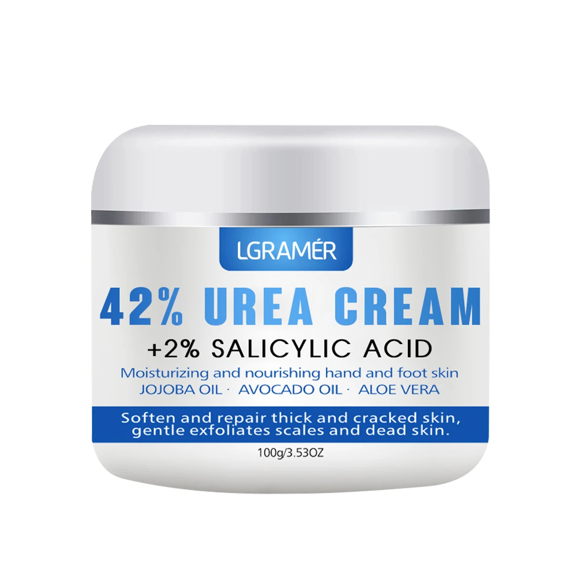 thumbnail image 1 of Crema para manos y pies con urea al 42 % Suaviza Hidrata la piel Alivia la sequedad Repara las grietas Exfolia Penetra profundamente Crema para pies, 1 of 5