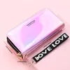 Double Zipper Women's Long Wallet Female Laser Soft PU Leather Coin Clutch Bag Large Capacity Business Card Holder New Arrival 3