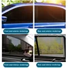 2/4PCS Car Window Sunshade Curtains Repellent Mosquito Mesh Net Car Anti-Mosquito Side Window Shades Screen UV Sun Visor Cover 6