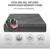 12 Inch Charcoal Memory Foam Mattress in a Box, CertiPUR-US Certified, Fiberglass Free, Cooling Gel Double Mattress 5