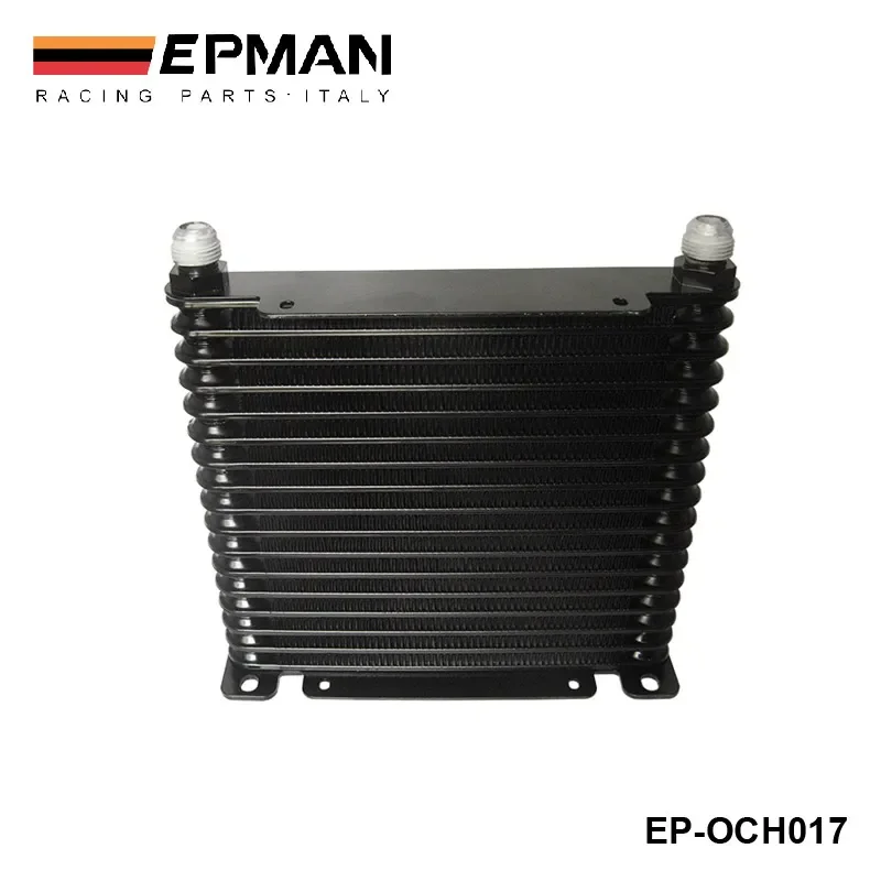 NEW DESIGN UNIVERSAL AN10 17 ROW 32MM ALLOY RACE DRAG DRIFT BLACK OIL COOLER TK-OCH017