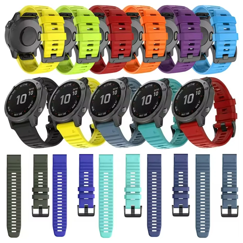 Premium QuickFit Silicone Sport Watch Band - 22/26mm