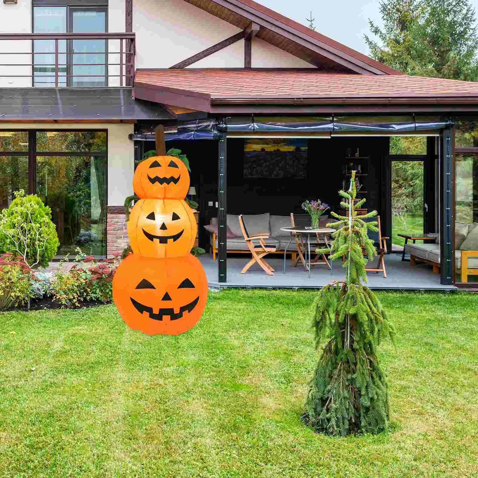 Inflatable Pumpkin Lantern with UK Plug for Halloween