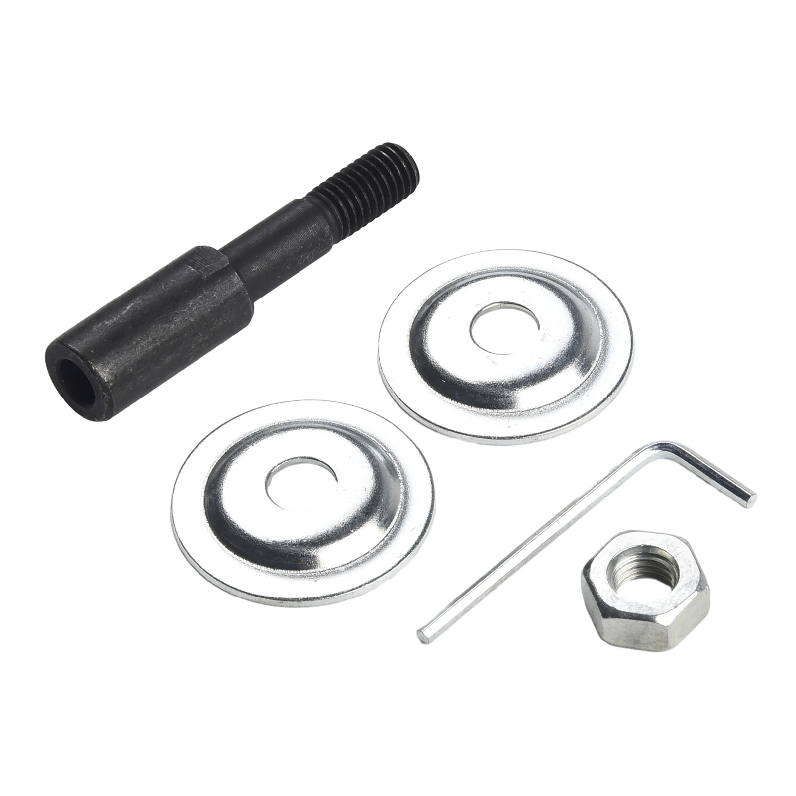 

Grinder Spindle Adapter Left/ Right Motor Steel 1set Black+Silver For Grinding Polishing Good Abrasion High Quality