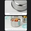 Hot Selling Stainless Steel Fresh-keeping Bowl Lid Round Sample Box Food Refrigerated Fruit Vegetable Fresh-keeping Box 500 Ml 5