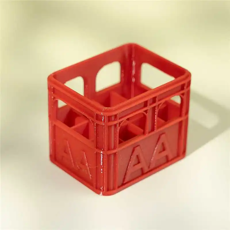 Stackable 3D-Printed Mini Crate Battery Organizer