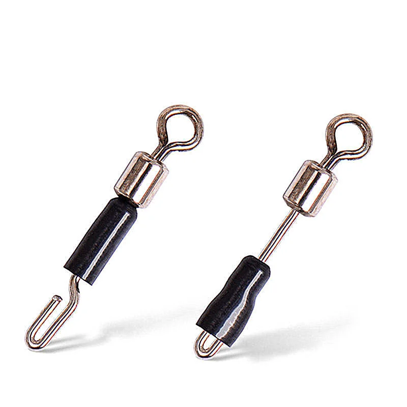 20PCS/Lot Ball Bearing Swivel Solid Rings Fishing Connector Ocean Boat Fishing Hooks Quick Fast Link Connector Accessories fishing accessories