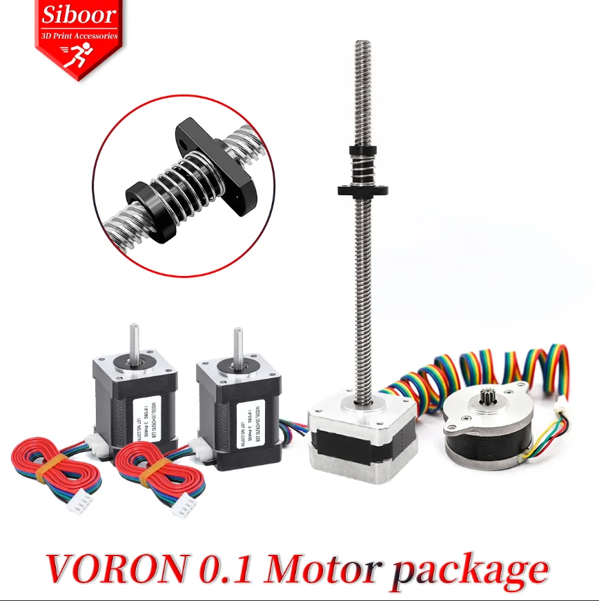 4pcs Voron 0.1 Motor Kit Voron 0.1 Nema 14 Motor NEMA 17 Linear Stepper Motor 42STH25-1004CL200E 3D Printer Part V0.1 Motors Kit