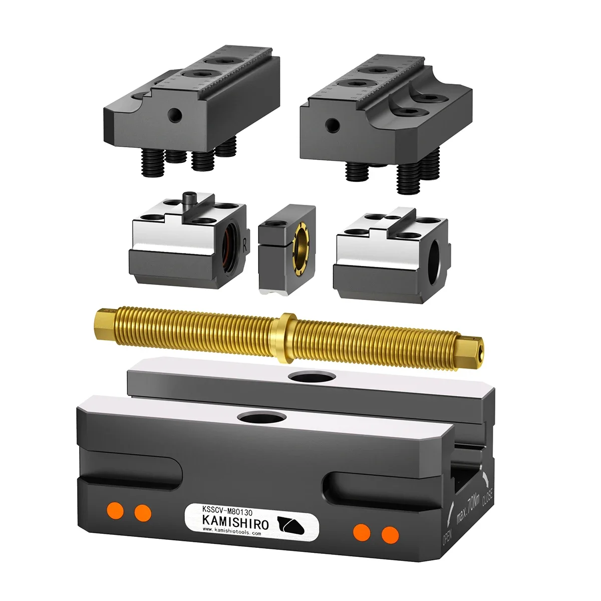 5axis Compact Self centering Vise KSSCV-M80130 CNC Tools cnc Lathe Machine Tool Equipment Precision Vice Kamishiro 6