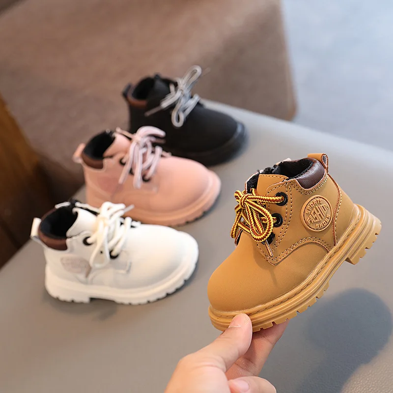 Motorcycle Style Baby Boots Spring Autumn Toddler Shoes Infant Outdoor First Walkers Baby Boy Girl Soft PU Leather Ankle Boots 2