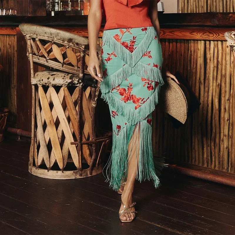 only green skirt
