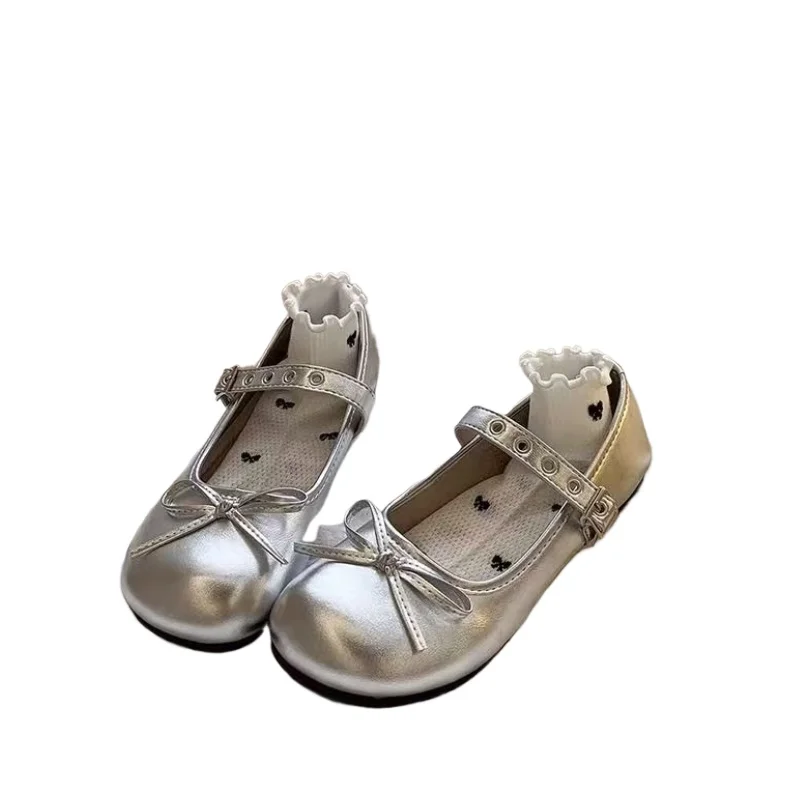 Girls Leather Shoes Autumn Korean Style Soft Anti Slip