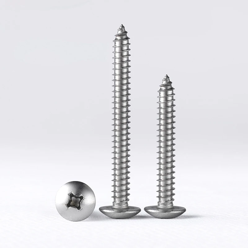 

M3 M4 M5 M6 316 Stainless Steel Truss Head Self Tapping Screws Phillips Wooden Screw Length 6-100mm