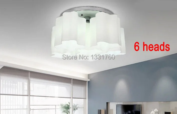 Logico Collection Lounge Living ceiling lights modern design cloud ceiling lamp milk glass 1/3/6/7/8/9/12