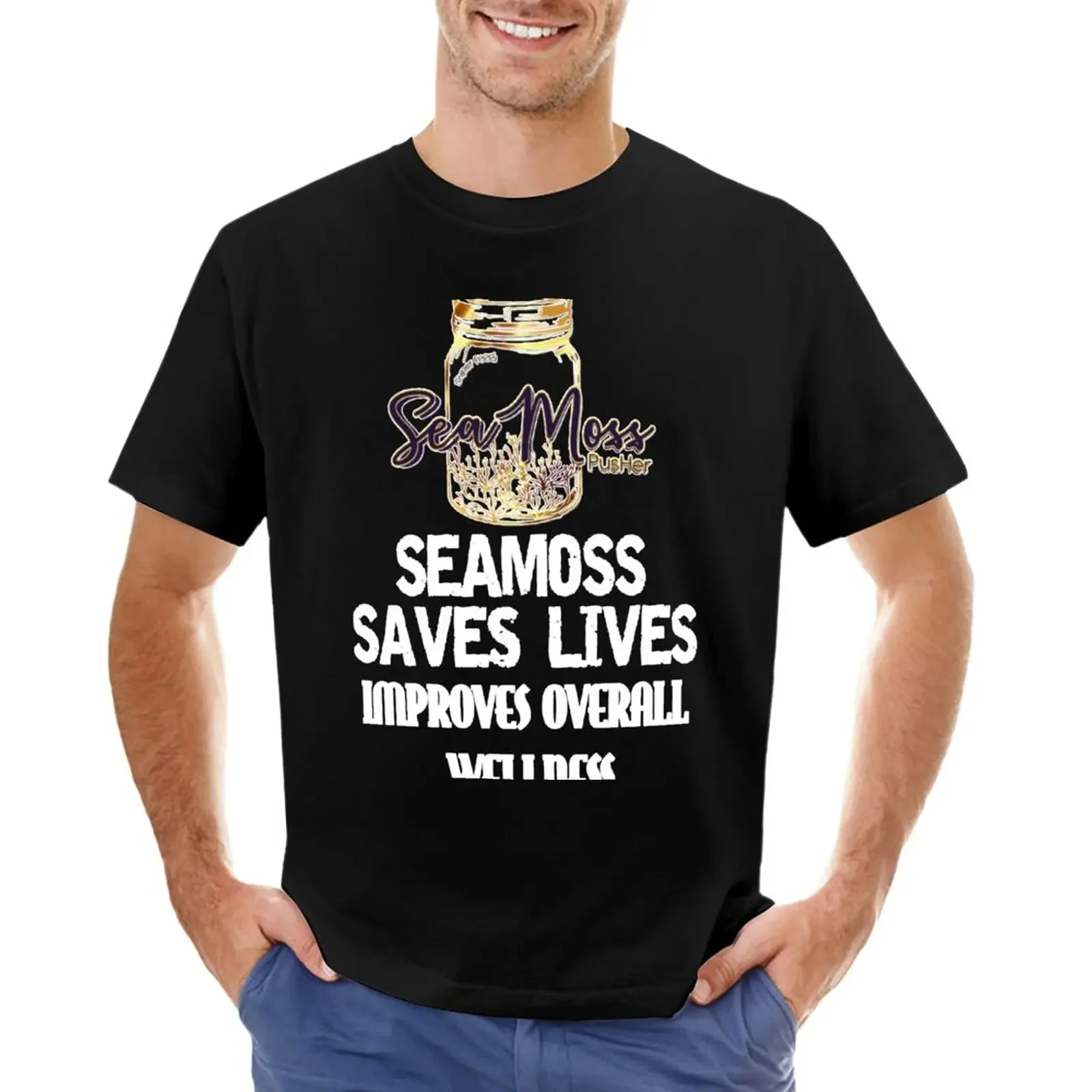 Sea Moss 2 T-Shirt Heavyweights Abbigliamento Estetico Sublime Camicie Da Allenamento Da Uomo