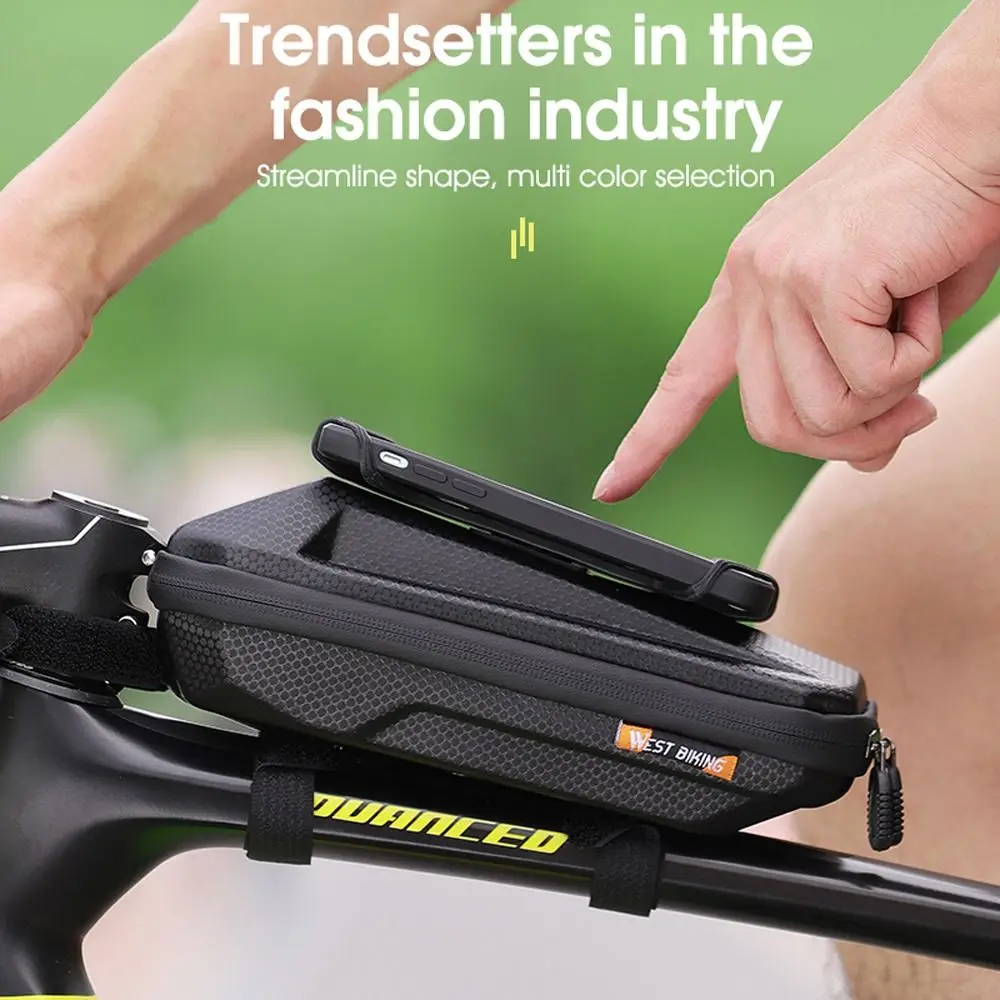 

Waterproof Cycling Front Frame Top Tube Case Bike Accessories Bicycle Bag Bike Frame Pouch Bicycle Frame Bag With Phone Holder