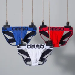 0850 Men's thong low waisted quad pants with a prominent bikini BS3211