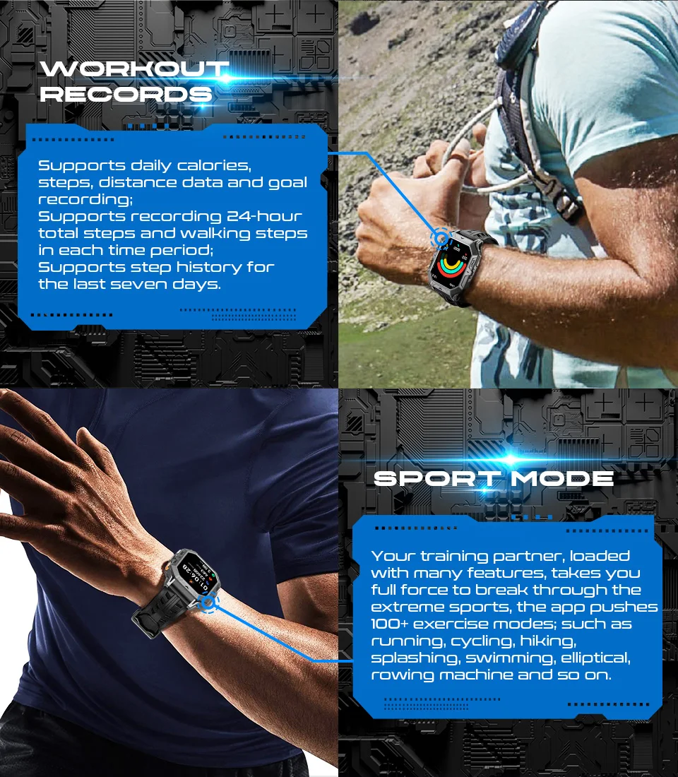 MISIRUN ����Ʈ ��ġ AMOLED ��ũ�� ������ �ð� ��ħ��, �������� ��ȭ, ������ ����Ʈ��ġ, 1000mAh ���͸�, 2.13 ��ġ, 1ATM ���