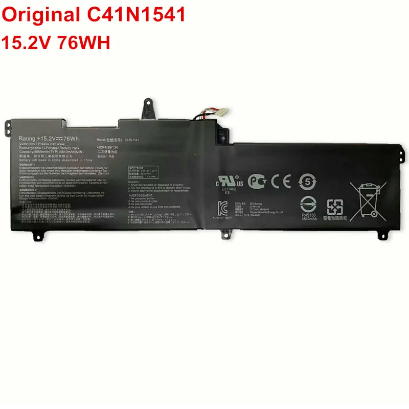 Оригинальная Новинка 15 2 V 76Wh C41N1541 фотосессия для Asus ROG GL702VM GL702VT GL702VS оригинал |