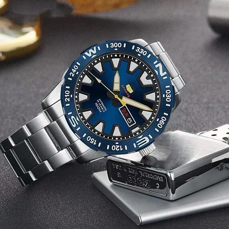 

2024 New Fashion Sports Quartz Watch Luxury Calendar Stainless Steel Strap Luminous Men's Watch Seiko Watch Leather Wristwatch