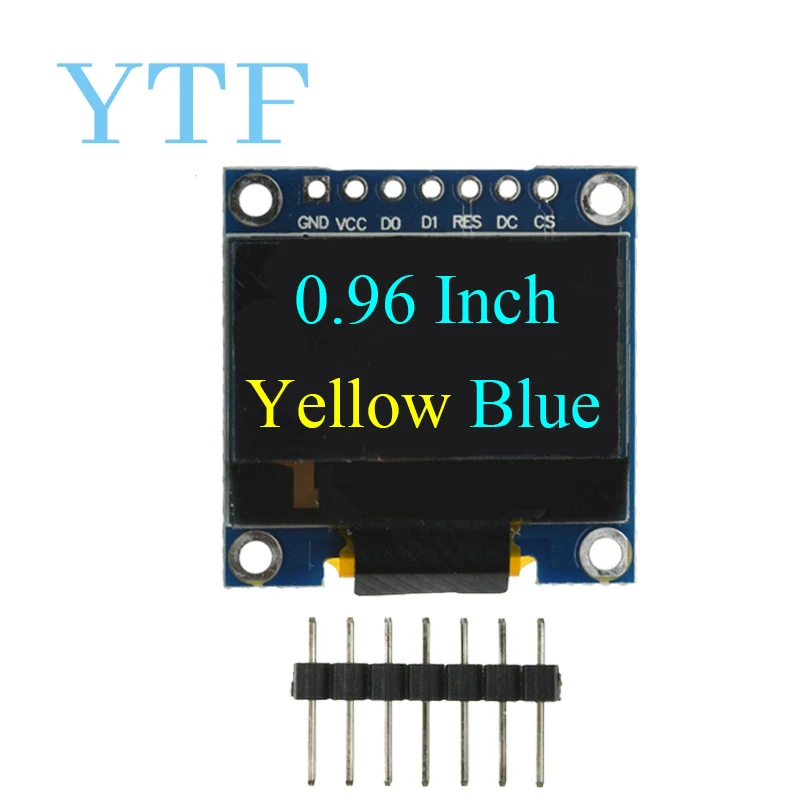 12864 LCD ��ũ�� ���� OLED ���÷��� ���, IIC SPI �ø���, 7 ��, ȭ��Ʈ, ����, ���ο�, SSD1306, 0.96 ��ġ