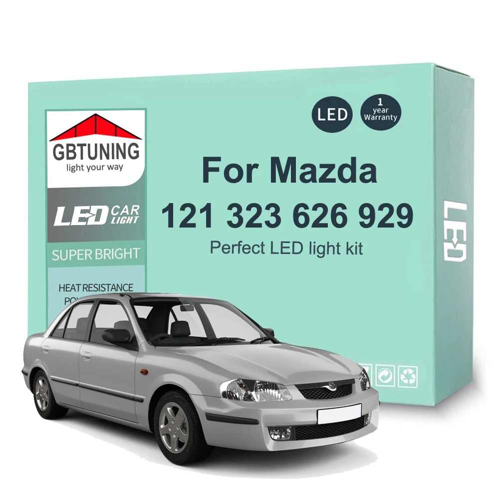 Комплект светодиодных ламп для внутреннего освесветильник Mazda 121 323 626 929 1983 1996 1997