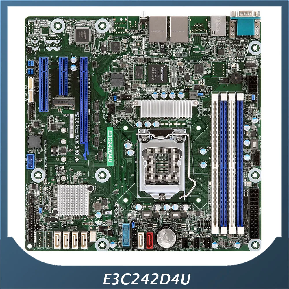 E3C242D4U Server Motherboard For ASRock LGA1151 DDR4 Support Xeon E-2100 IPMI High Quality 1 E3C242D4U Server Motherboard For ASRock LGA1151 DDR4 Support Xeon E 2100 IPMI High Quality