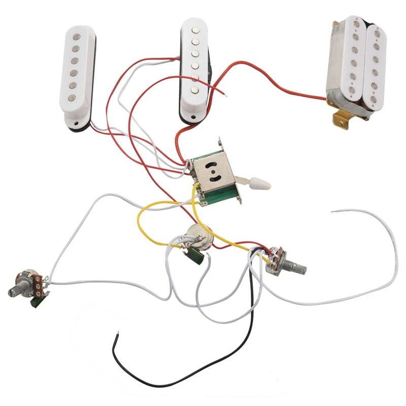 

ST Electric Guitar Pickup предварительно смонтированный монтажный жгут 5-полосный переключатель 2T 1V Control SSH Pickup