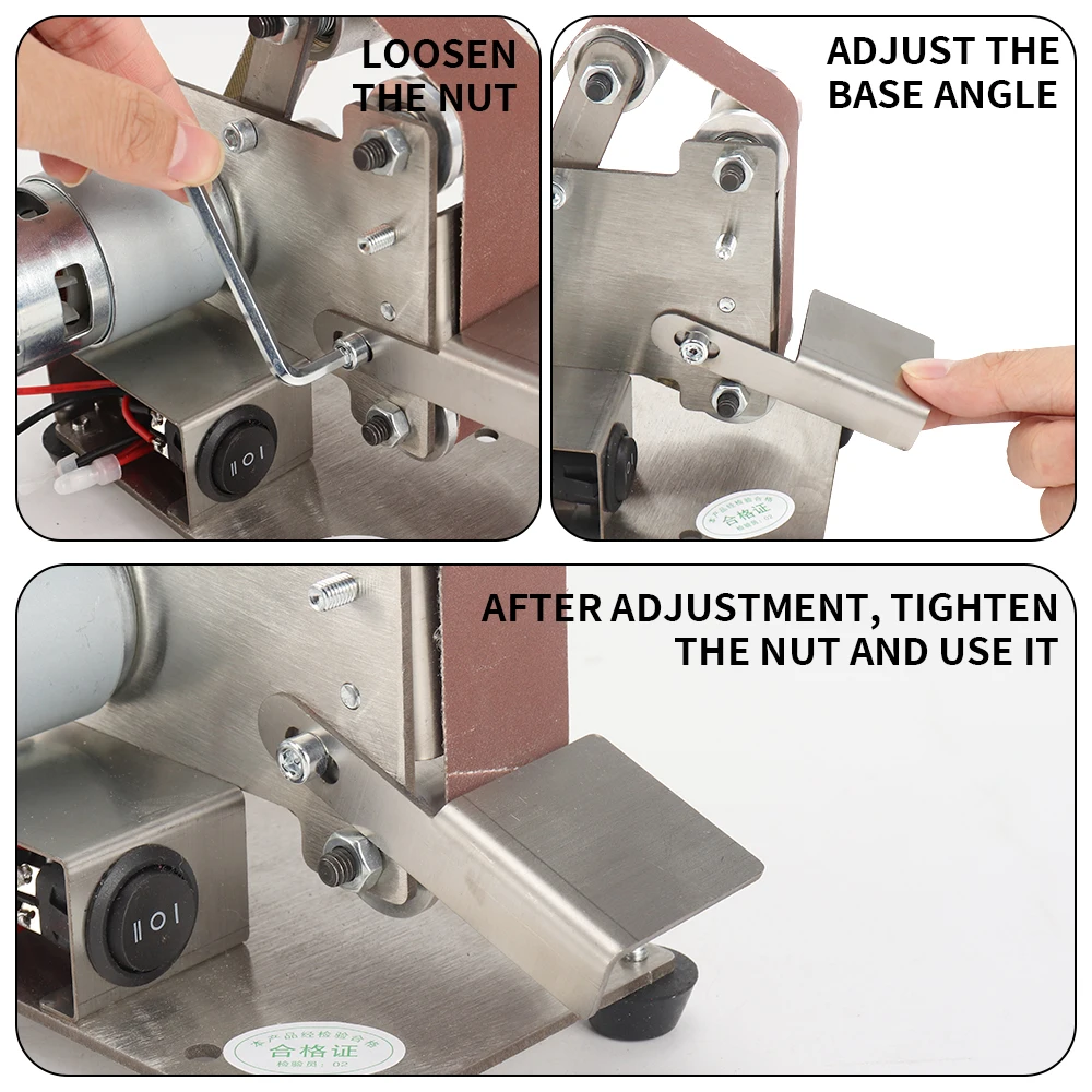 Mini Electric Belt Sander Multifunctional Grinder Belt Sander DIY Polishing Grinding Machine Home Diy Polisher Machine 2