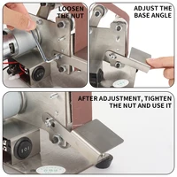 Mini Electric Belt Sander Multifunctional Grinder Belt Sander DIY Polishing Grinding Machine Home Diy Polisher Machine 2