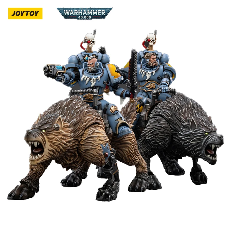 

In Stock Original JOYTOY Warhammer 40K Space Wolves Thunderwolf Cavalry Frode 1/18 Robot Action Model Art Collection Toy Gift