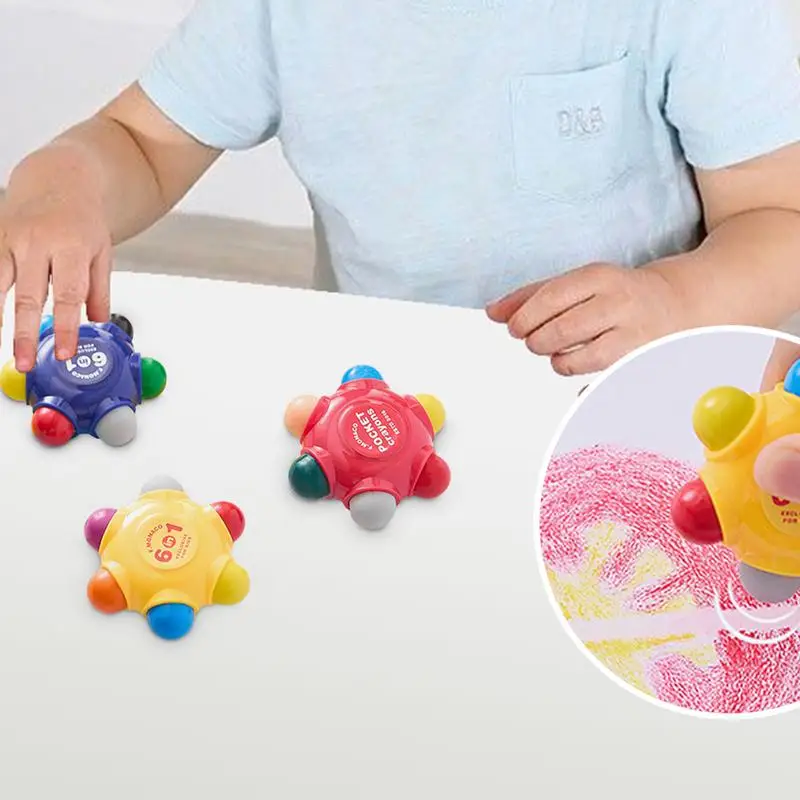 Washable Crayons Coloring Crayons For Kids With Eraser Erasable Doodle Drawing And Coloring Crayons For Boys Girls Aged 2 4 6 8