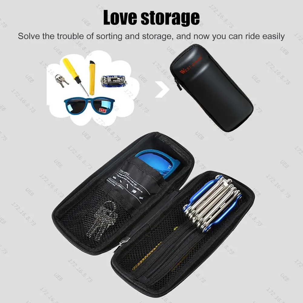 Bike Bag Bottle Cage Holder PVC Waterproof Repair Kit Organizer MTB Bike Glasses Storage Boxes Bicycle Tool Bag