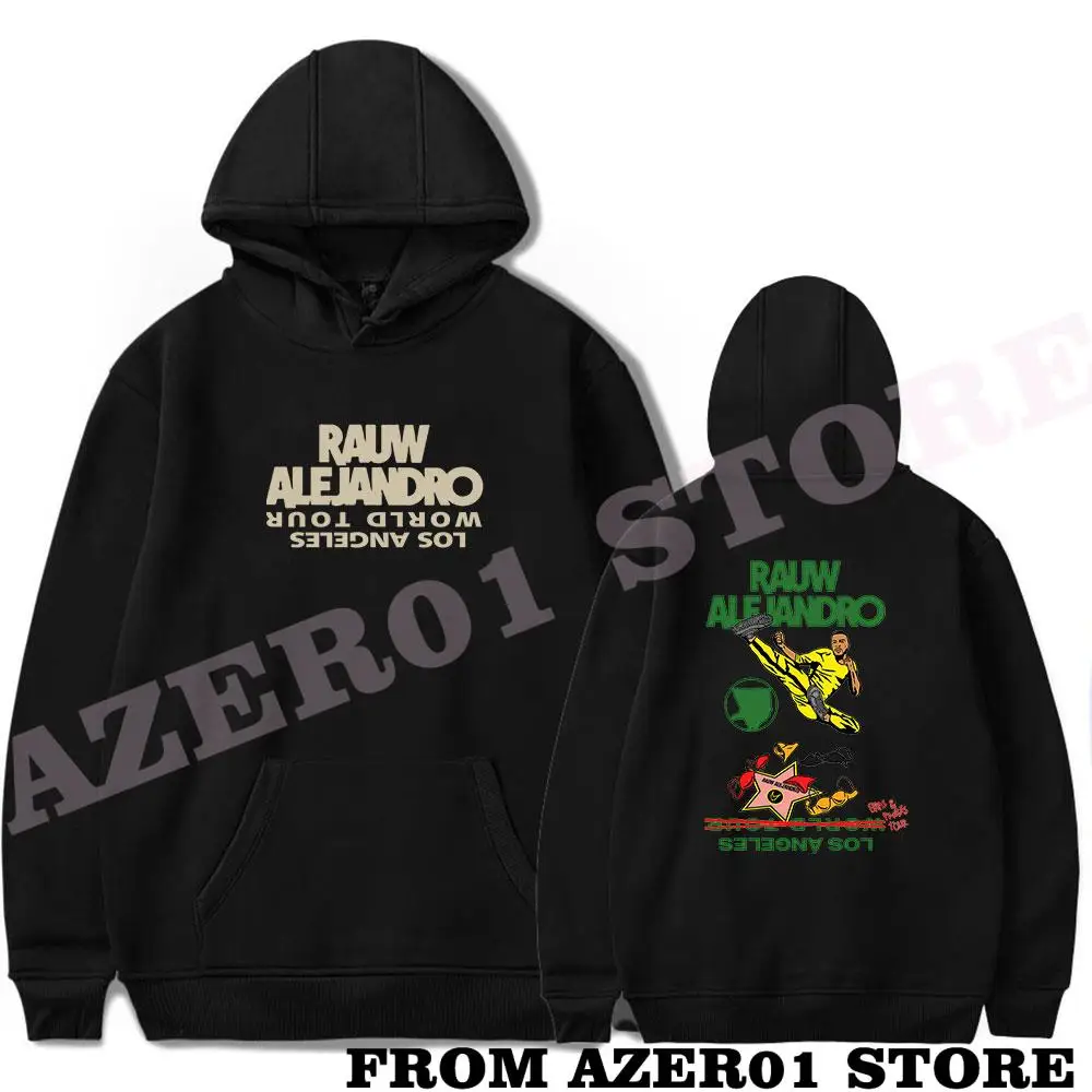 

Коллекция Rauw Alejandro Los Angeles WORLD TOUR 2022, зимние мужские/женские толстовки Merch с капюшоном, милая уличная одежда с длинным рукавом и капюшоном