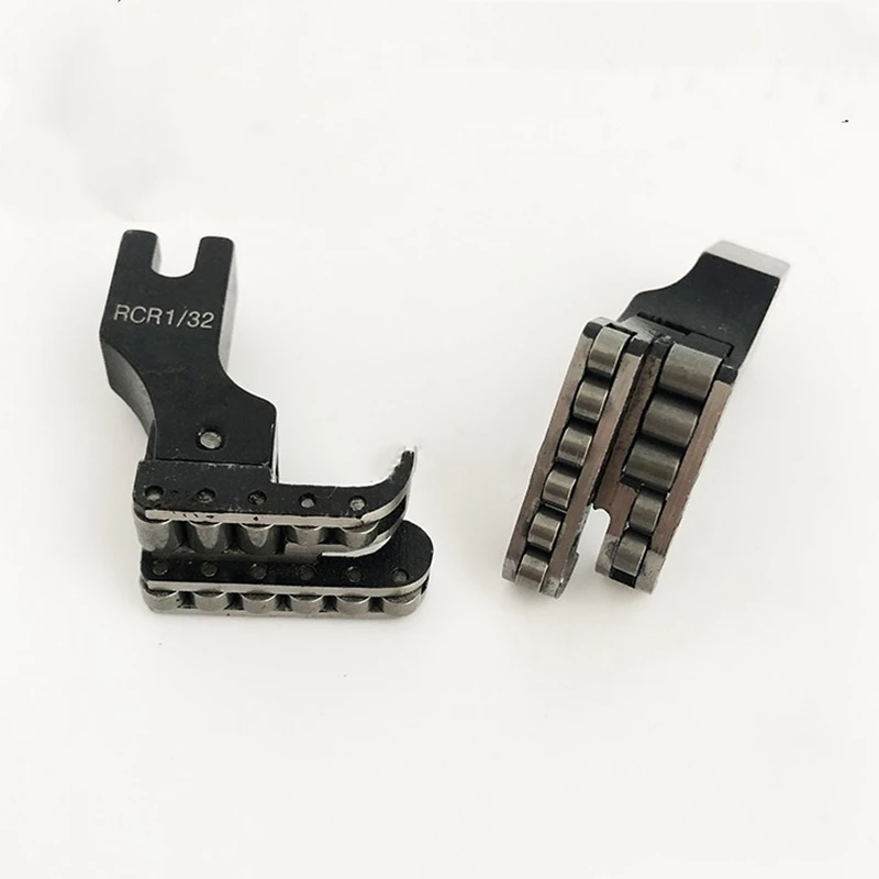 CR1/32N (0.1cm) Right Roller Compensating Presser Foot Fit Industrial Lockstitch Sewing Machine Made By Steel 11 PCS Wheels 3