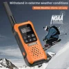 2/4 PCS AR-9R Mini Walkie Talkie PMR IP67 Waterproof Floating NOAA USB For Fishing Kayaking Rechargeable Ham Two Way Radio 5