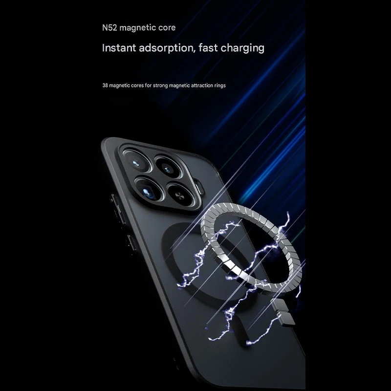 Clear Magnetic Shockproof Phone Case - 2 in 1 Protective Transparent Shell