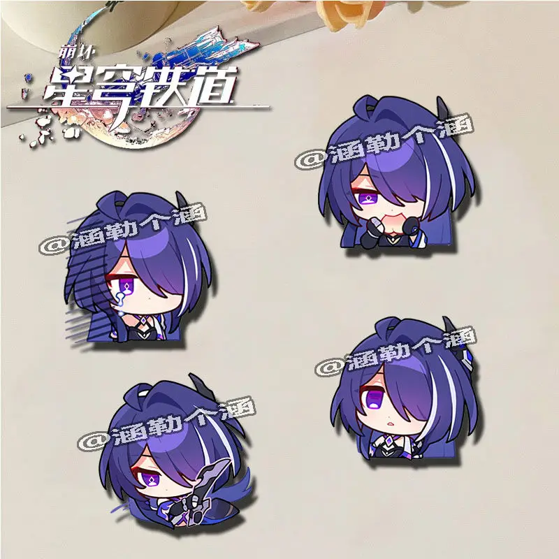 

Acheron Penacony значки заколки аниме Honkai Star Rail женская брошь Модный креативный Косплей искусственная для сумки аксессуары