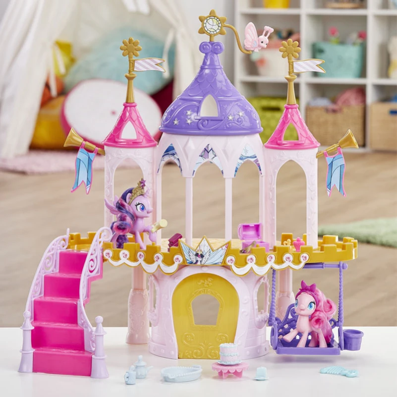 

Hasbro My Little Pony Friendship is Magic Friendship Castle Model Twilight Sparkle Action Figures Girls Play House Toy Kids Gift