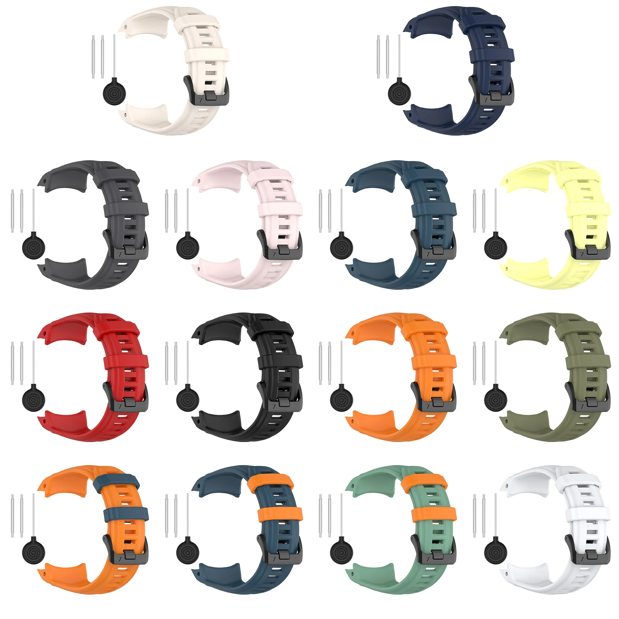 Silicone Replacement Watch Strap for Garmin Instinct Series