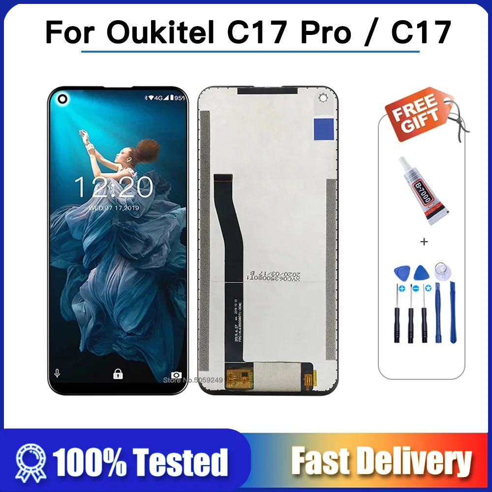 

100% tested 6.35 inch for OUKITEL C17 PRO LCD Display + Touch Screen Assembly LCD Original Digitizer for OUKITEL C17PRO