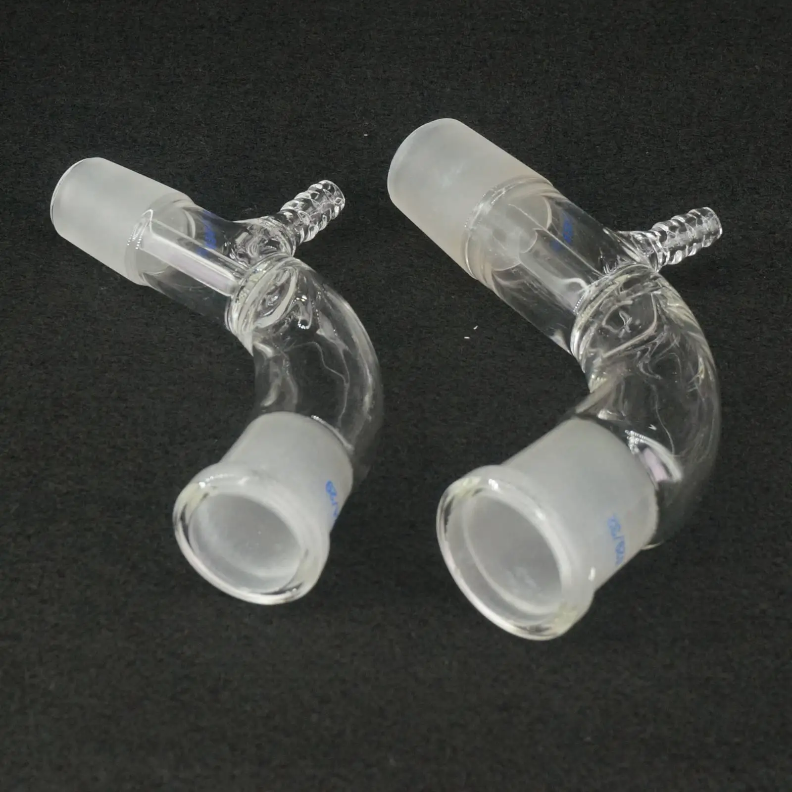 Joints Borosilicate Glass Vacuum Receiver Adapter 105 Degree Bend 10/19 12/20 14/23 19/26 24/29 29/32 lab glass supplies,lab glass adapter
