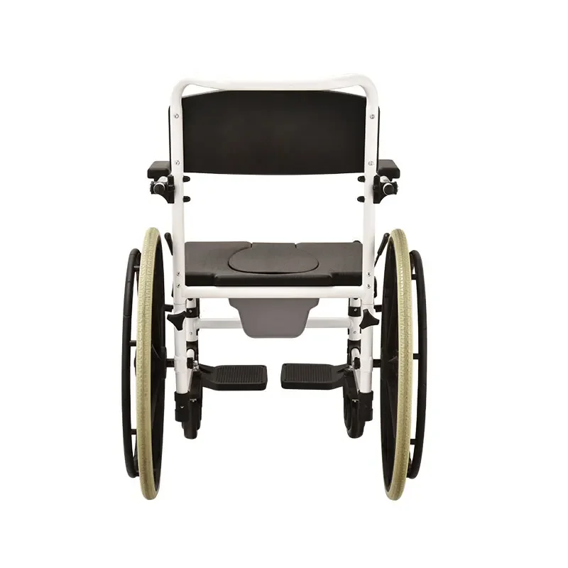 Powder Coat Stainless Steel Pregnant Woman Transfer Commode Toilet Chair 3