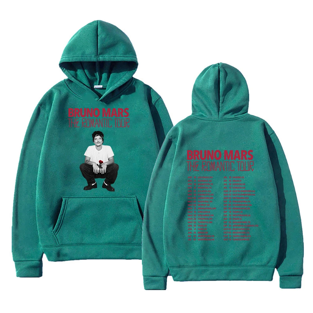 Bruno Mars The Romantic Tour 2026 Hoodie New Album Vintage Fashion Men/women Hoodies Harajuku Winter Clothes Pullover Sweatshirt