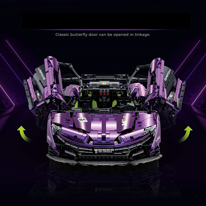 P1 GTR Racing Car 1:8 Model Building Super Sports Vehicle