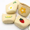 Children Straw Woven Messenger Bag Cute Girls Small Purse Handbags Baby Kids Mini Shoulder Bags 3