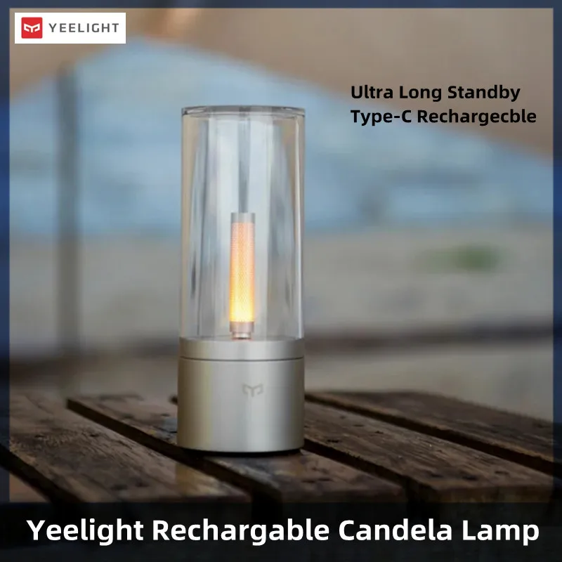 Перезаряжаемая желтая лампа Yeelight-свеча-ночник с функцией мягкого выцветания для ночного освещения спальни