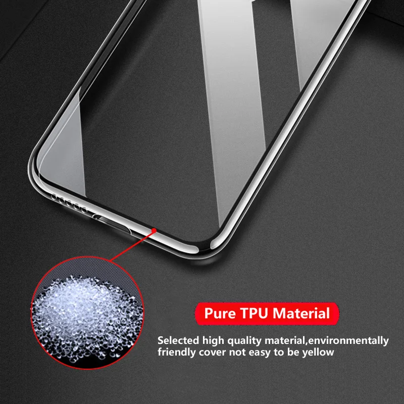 Transparent Thin Silicone Phone Case - Soft Clear Original Cover