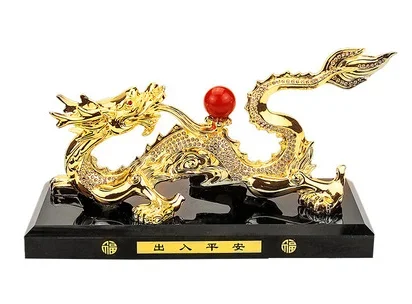 

HOME OFFICE COMPANY SHOP CAR TOP EFFICACIOUS MONEY DRAWING THRIVING BUSINESS DIAMONDS ROYAL DRAGON FENG SHUI BRASS STATUE